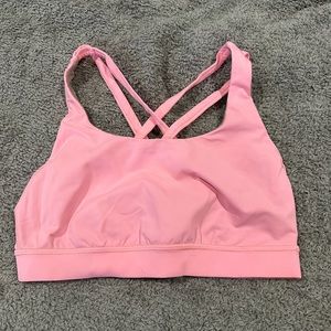 Pink Lulu sports bra